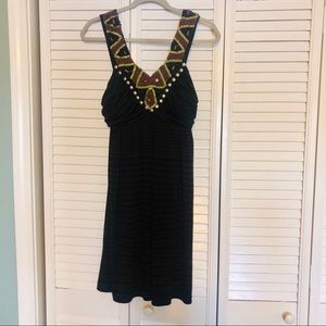 Beaded Rayon Dress